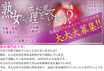 栄・錦・丸の内のファッションヘルスエロトピアのホームページ画像