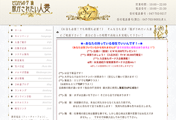 松戸のデリヘル脱がされたい人妻のホームページ画像