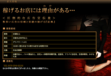姫路のデリヘルカリスマダムのホームページ画像