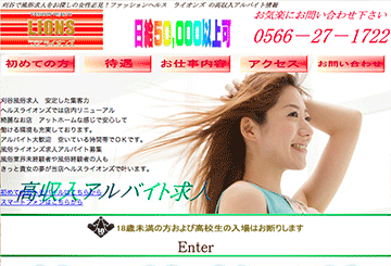 刈谷・豊橋のファッションヘルスLionsのホームページ画像