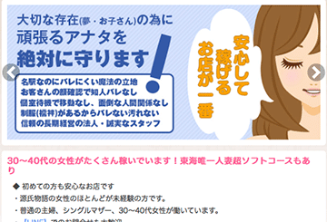 名古屋のファッションヘルス星の源氏物語のホームページ画像