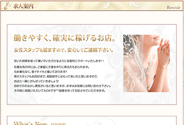 日本橋のホテヘル美魔女倶楽部のホームページ画像